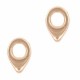 Cymbal ™ DQ metall Endstück Kolympos für SuperDuo Perlen - Rosé Gold